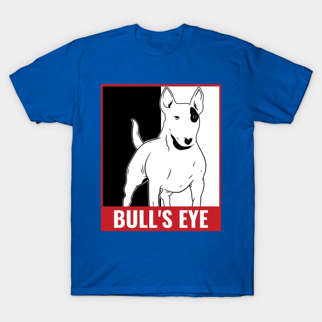 English Bull Terrier - Bull's Eye T-Shirt by Kcaand